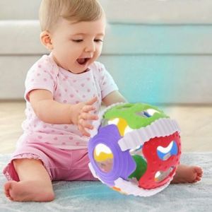 צעצוע של פעמון יד לתינוק רעשנים נשמע קול אחיזה באצבע כדור פעילויות צעצוע חינוכי