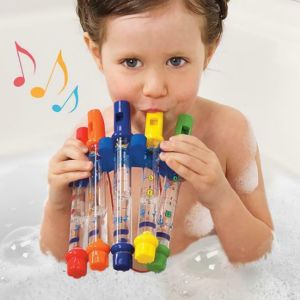 משחקים & צעצועים ילדים יחי' 1 חליל מים צעצוע לתינוק לילדים מוסיקה מקלחת אמבט מנגינה צעצועים צבעוניים